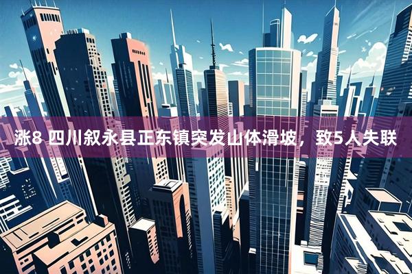 涨8 四川叙永县正东镇突发山体滑坡，致5人失联