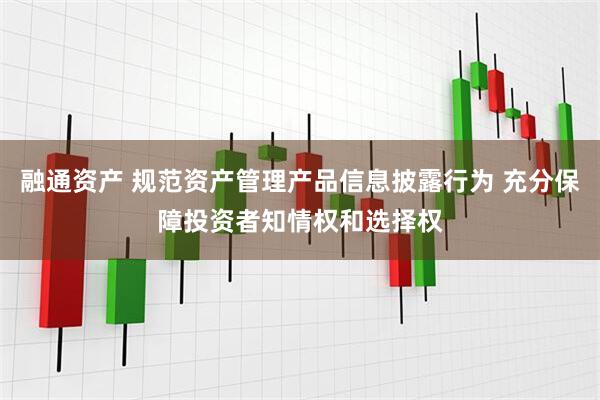 融通资产 规范资产管理产品信息披露行为 充分保障投资者知情权和选择权
